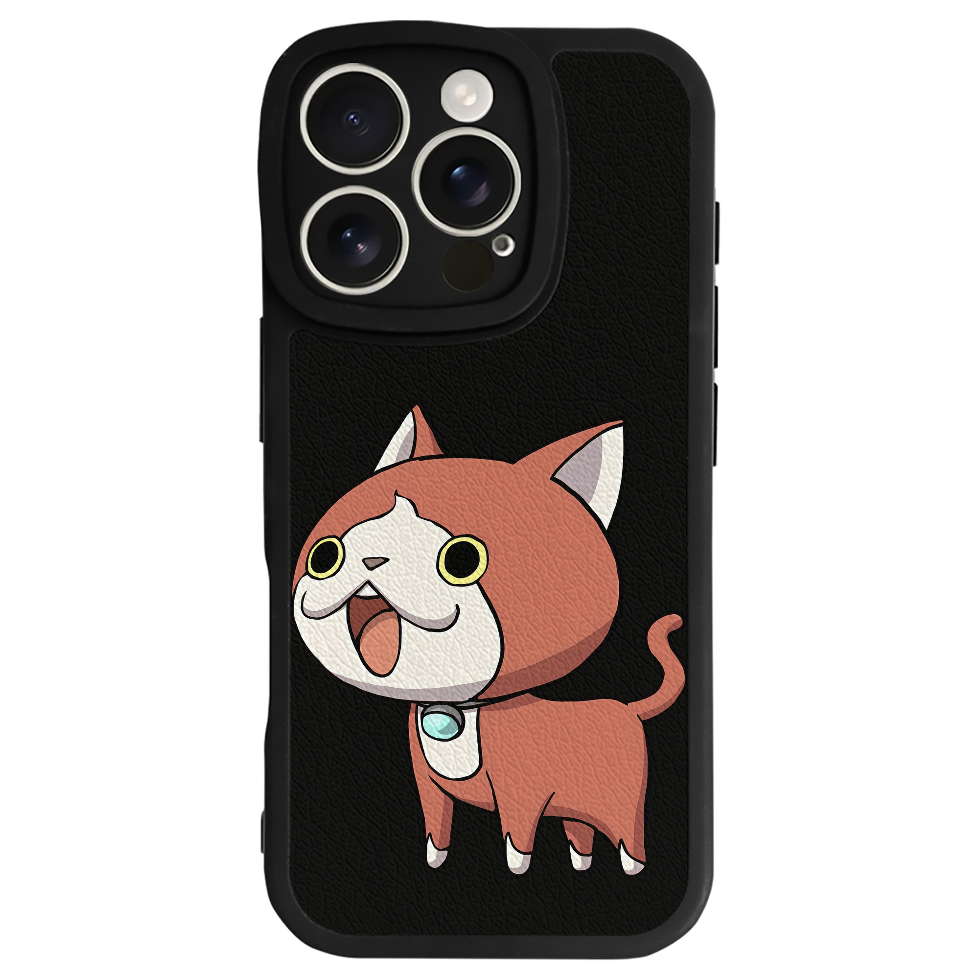 （画像用） 妖怪ウォッチ Yo-kai Watch 【iPhone 16シリーズ対応】シリコンスマホケース（レザー調） 材質：シリコン